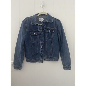 Vintage 90's Y2K Calvin Klein Jeans Blue Denim Trucker Jacket Size M